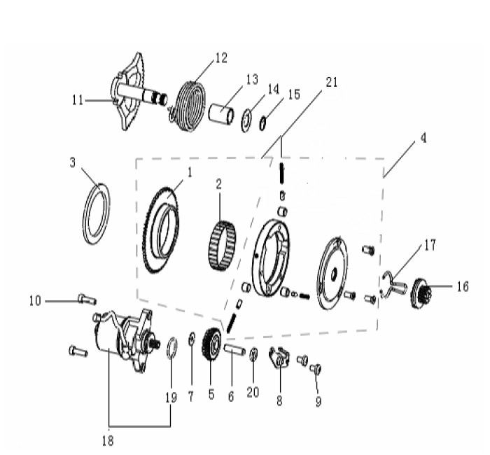 Starter parts Generic Cracker blue 2010 2-stroke 25