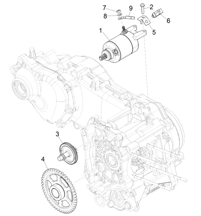 Starting - Electric start Piaggio Beverly 300 4T 4V HPE ABS E5 2021-2022 (EMEA)