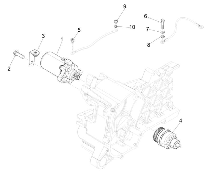 Starting - Electric Starting Vespa 4-stroke 3-valve (euro4 injection IGET)