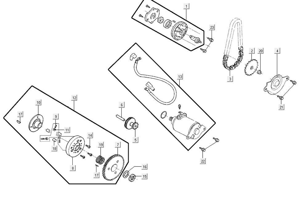 starter oil pump AGILITY 16+ 4T 200i Matte Metallic Light Blue