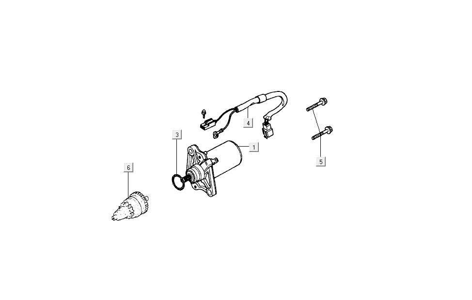 Starter - Bendix Kymco B&W LC 2-stroke silver