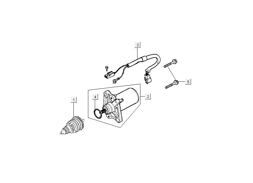 Starter - bendix Kymco People 2-stroke blue