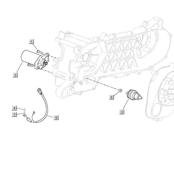 Starter motor Aprilia Mojito Custom 2t (Piaggio engine) 2004 - 2010
