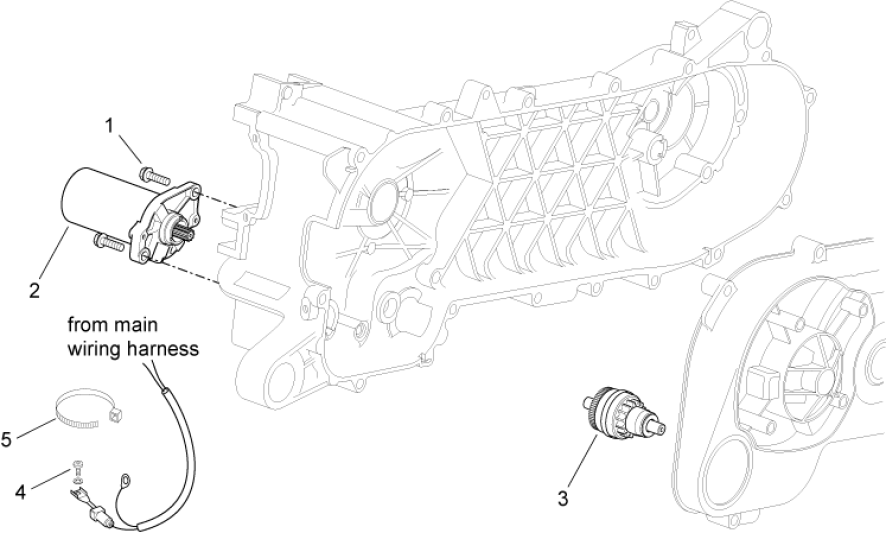 Starter motor Aprilia SR 50 H2O ie+carb 2004-2009
