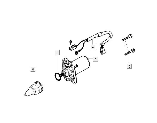 Starter motor Kymco Super9 2t lc o.m matt black-yellow
