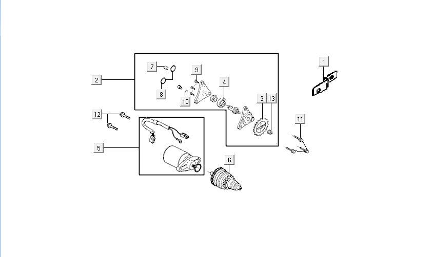 Starter Kymco VP50i injection euro4 tecno silver