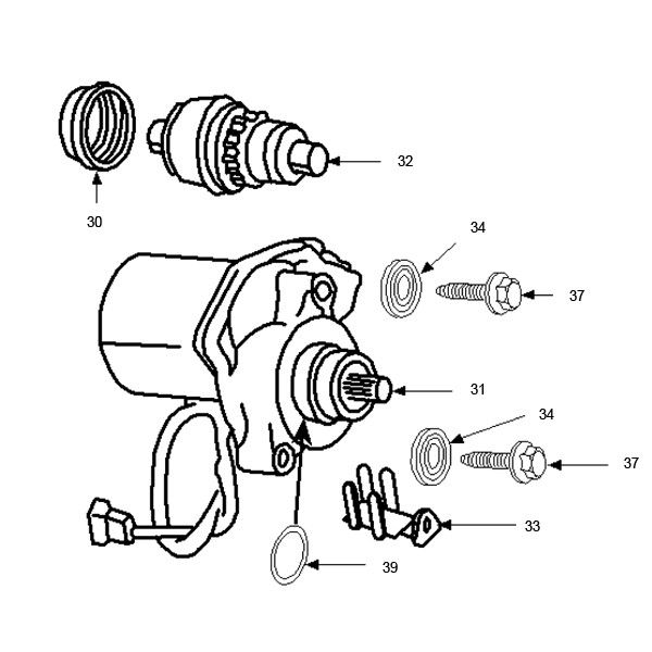 Starter Motor Peugeot Speedfight 2 LC E2 2-Stroke