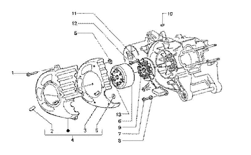 Stator and flywheel Gilera Runner 180cc FXR 2-stroke