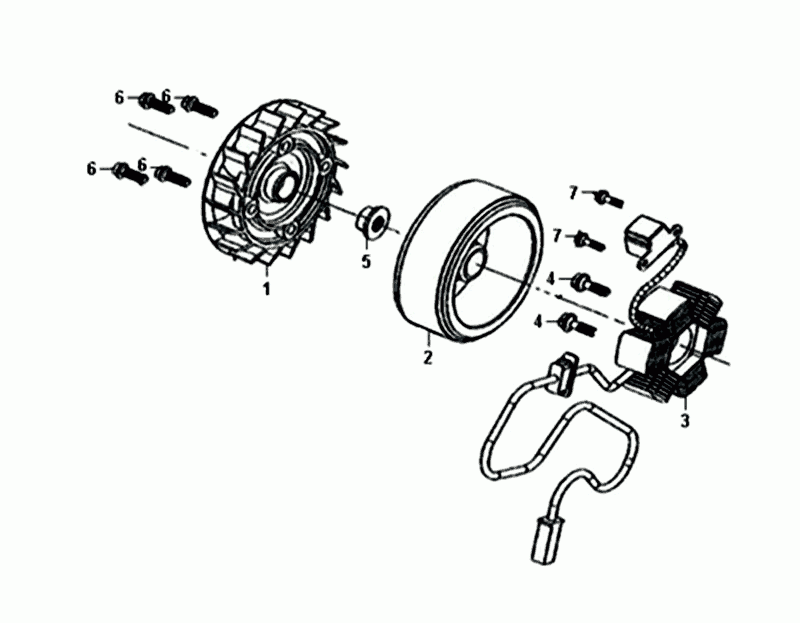Star Anchor Flywheel Sym Mio 50I
