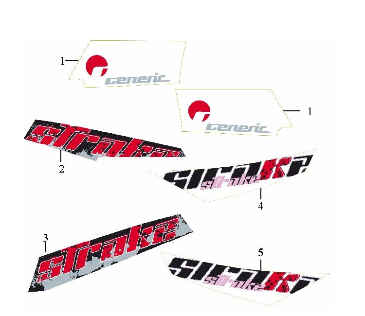 Stickers Generic Xor stroke 2009 2-stroke