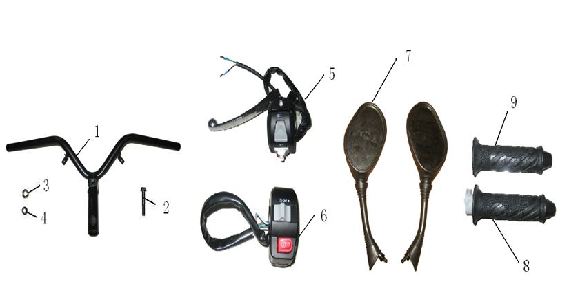 Handlebar Mirrors Btc Jet 4-stroke