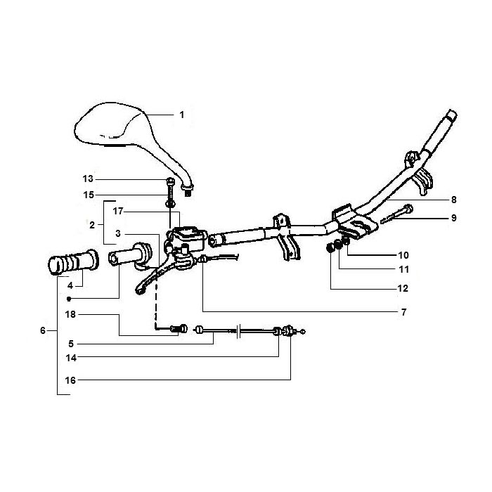 Handlebar Wheel Parts Gilera Runner 98-2005 2-stroke