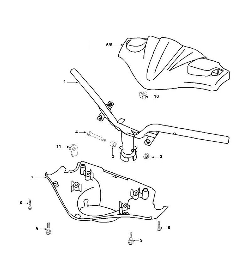 Handlebar Wheel Peugeot Speedfight 2 LC E2 2-Stroke