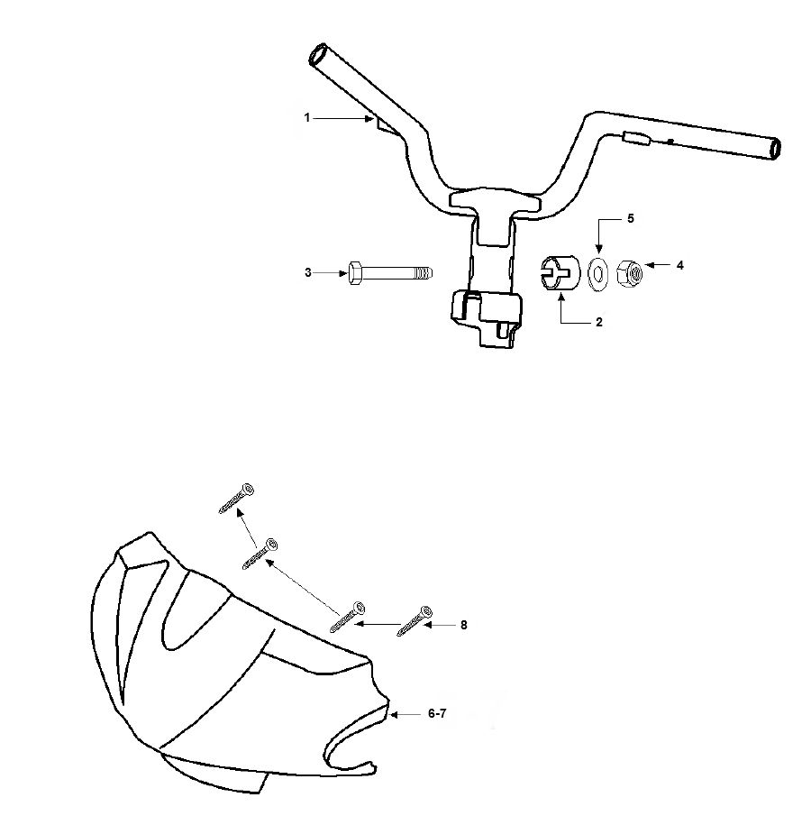 Handlebar Wheel Peugeot Vivacity 2 E2 2-Stroke