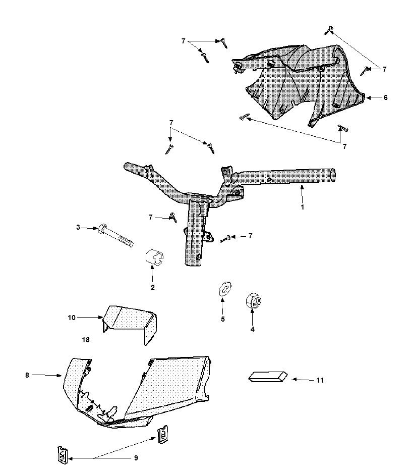 Handlebar Wheel Peugeot Vivacity 3 2-Stroke