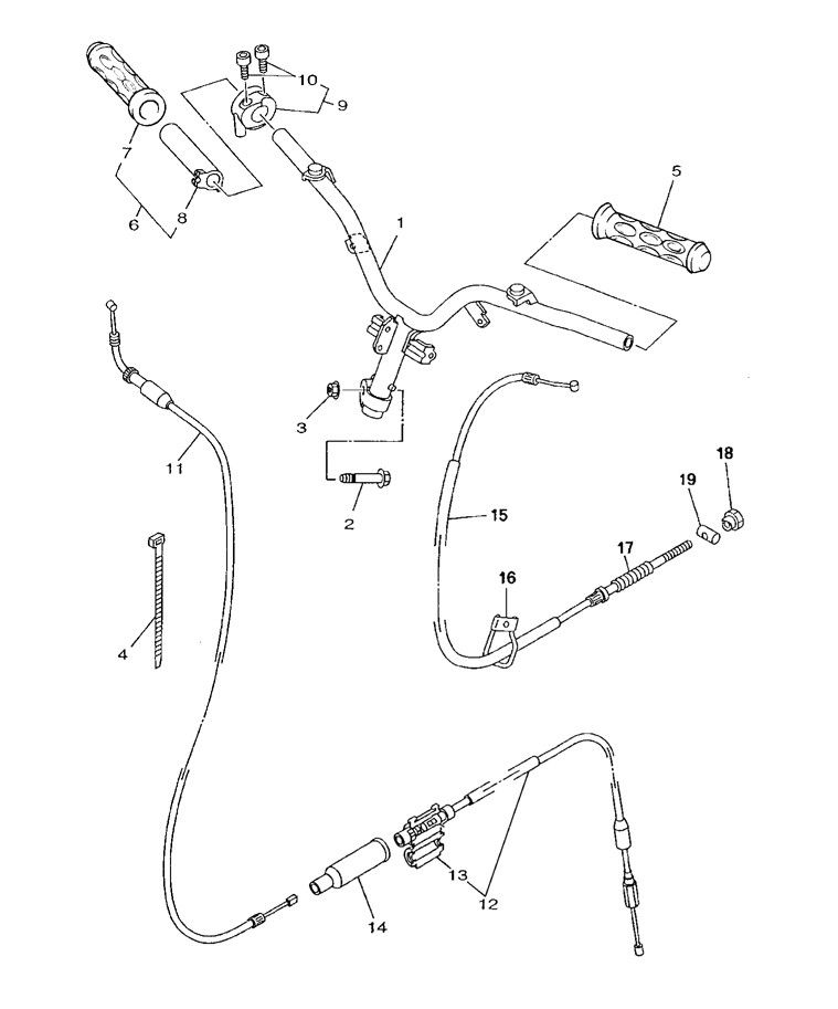 Handlebar wheel Yamaha Neo's 2-stroke (2003 to 2008)