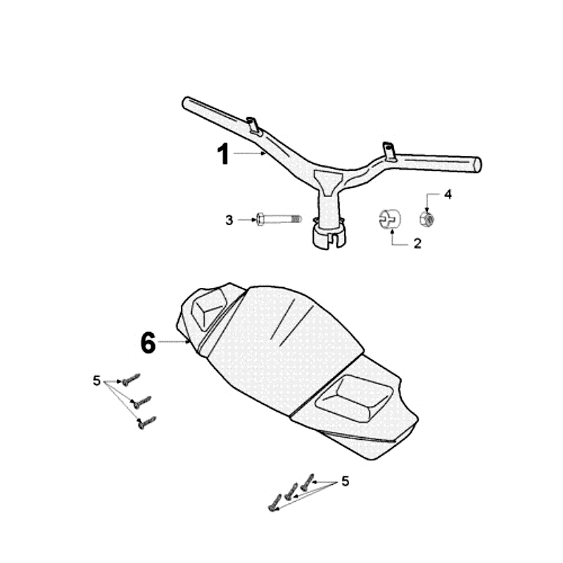 Handlebar Bend Peugeot Jet Force LC Injection Red