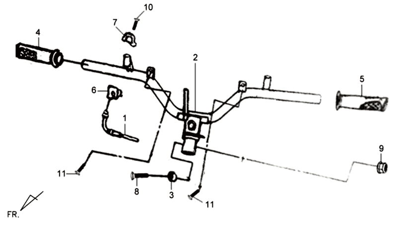 Handlebar Brake Levers Kpl L R Sym Symphony SR (BK5560) black