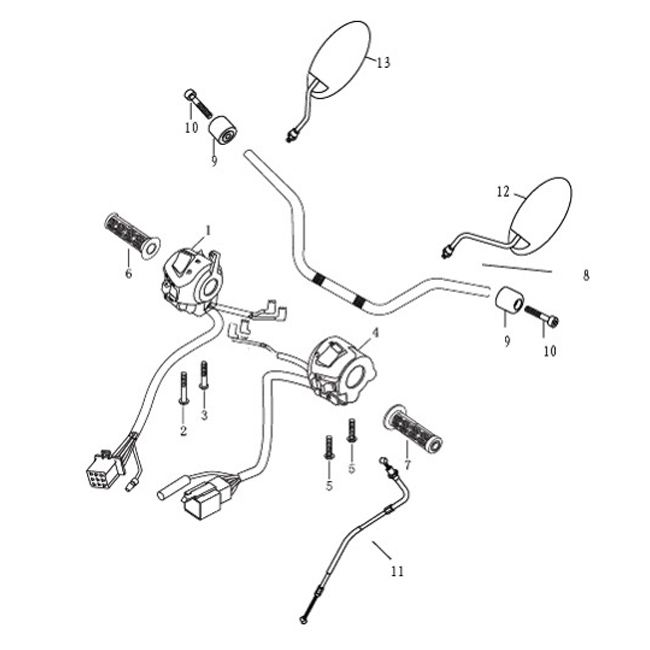 Handlebar Parts Agm Caferacer