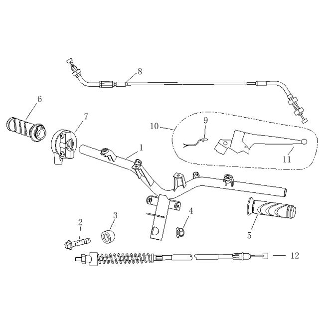 Handlebar parts Agm Supreme