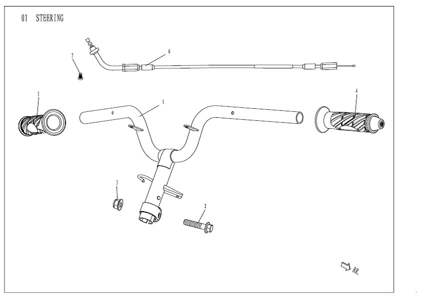 Handlebar parts AGM Venom green