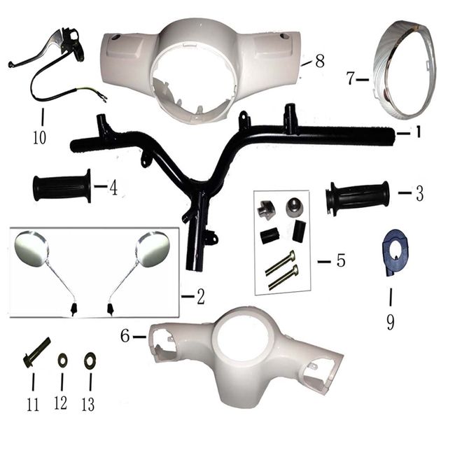 Handlebar parts BTC Cruise Champagne