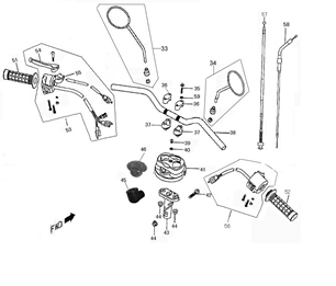 Handlebar parts Edwards Tomorrow Old Classic cream