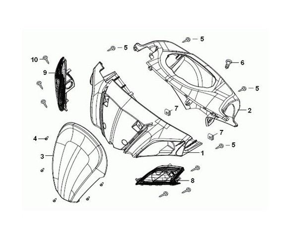 Handlebar rack Generic Cracker black 2010 2-stroke 25