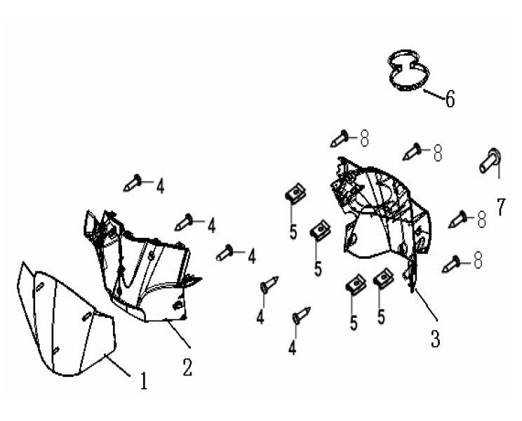 Handlebar rack Generic Ideo cream 2007 2-stroke 25