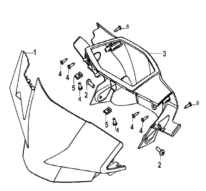 Handlebar rack Generic Xor blue 2006 2-stroke