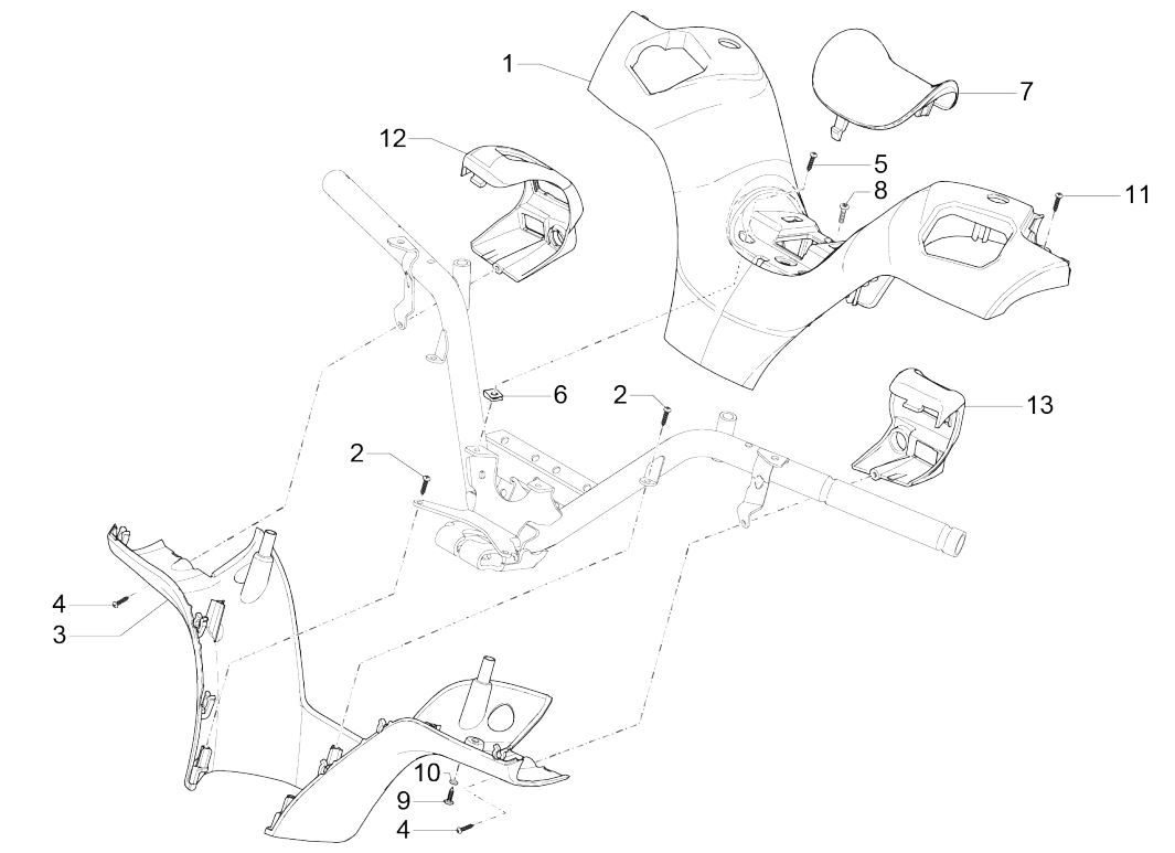 Piaggio MP3 300 HPE /300 HPE SPORT E5 ABS 2020-2022 steering wheel covers (EMEA)