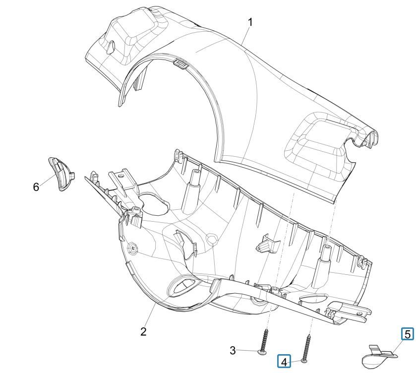 Handlebar Covers Vespa Primavera 125 4T 3V IE ABS