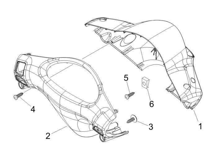 Gas- Brake Lever Piaggio Fly 2-stroke