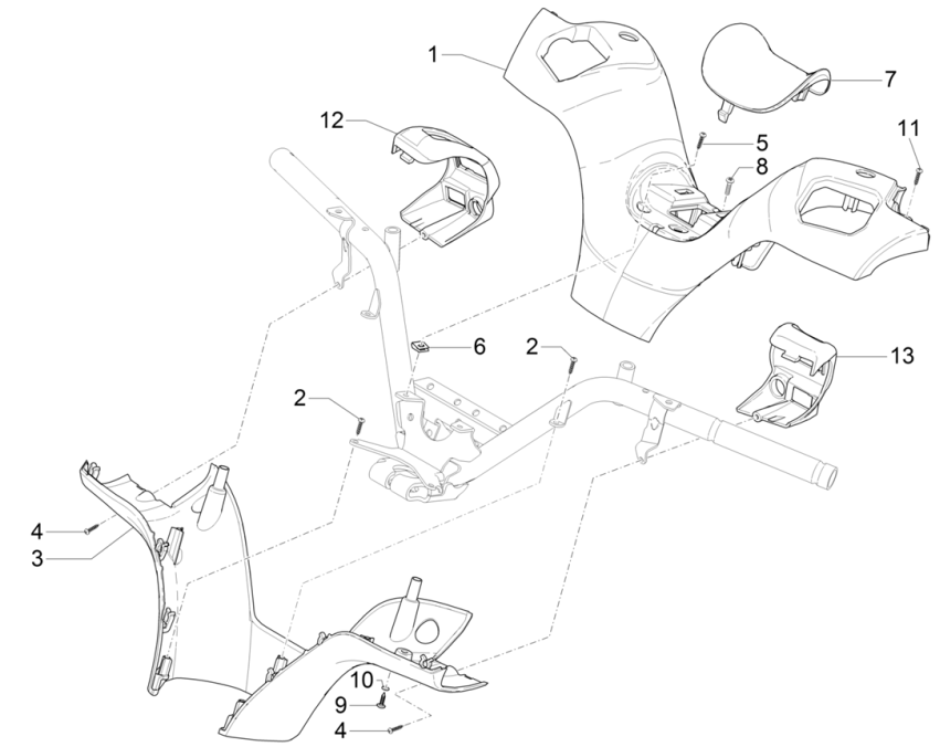Piaggio MP3 350 Maxi sport E4 ABS 2018-2020 steering wheel covers (EMEA)
