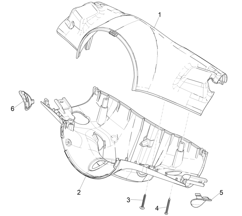 Vespa Eletrica 45KM/H E5 2021 (EMEA) steering wheel covers