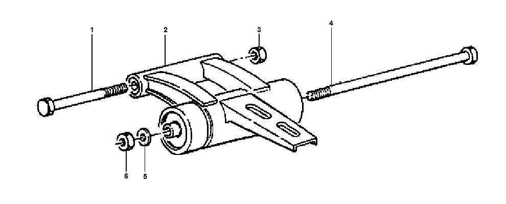 subframe Piaggio Typhoon 98-2005 2-stroke