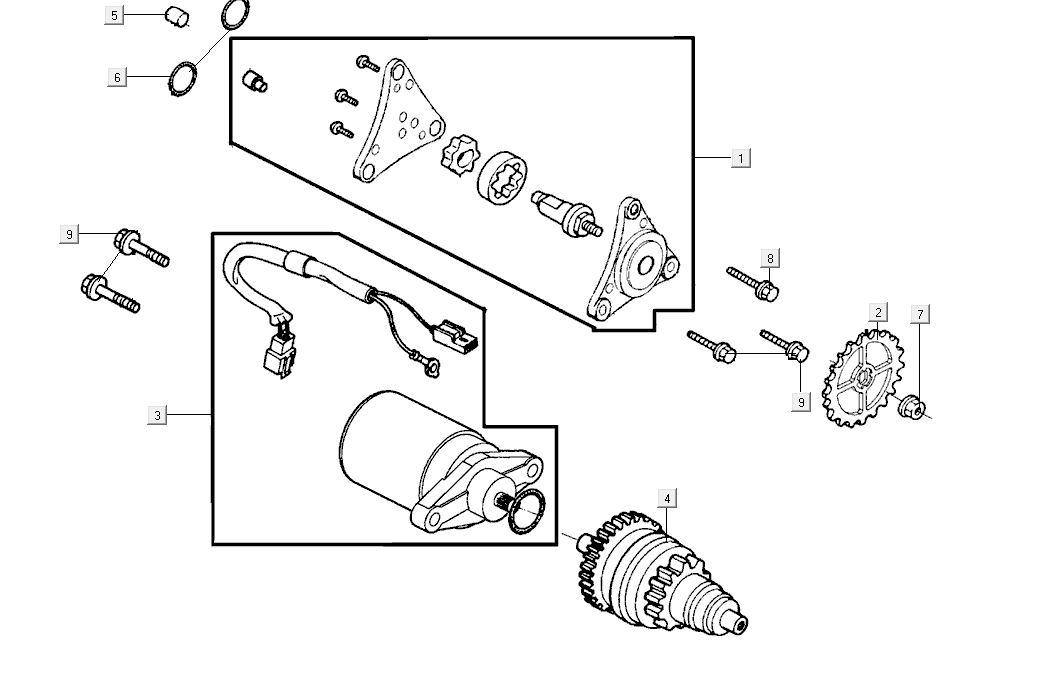 Starter Oil Pump Kymco Super8 Street 50i E4 Matt Grey