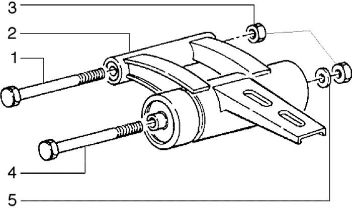 Subframe Piaggio Liberty 2-stroke up to 2005