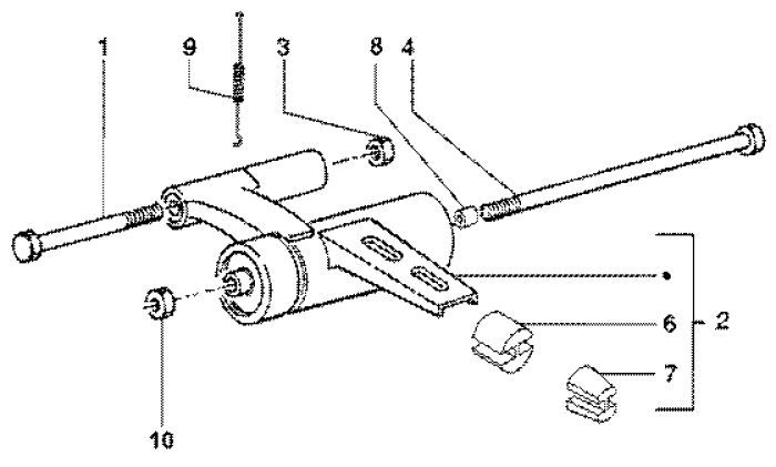 Subframe Piaggio Liberty 4-stroke up to 2005