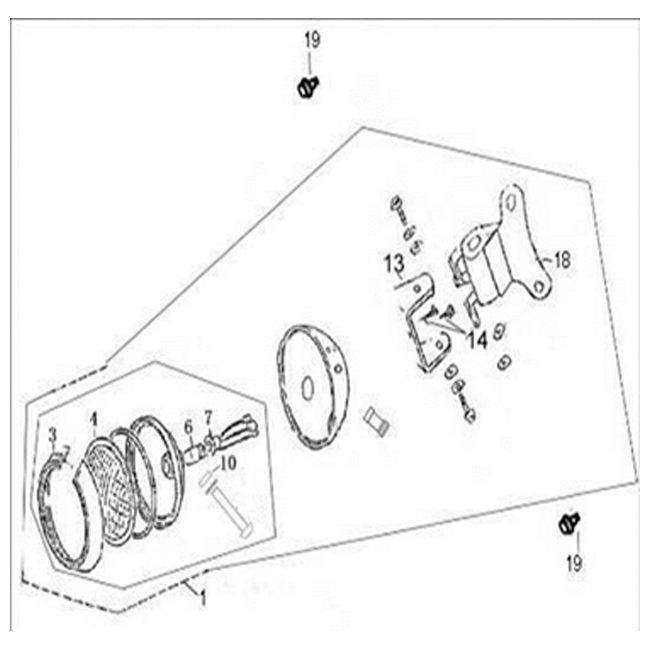 Headlight China Grande Retro