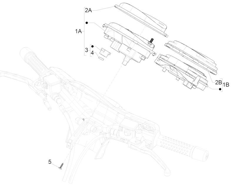Counter - cockpit GTS 125 IU