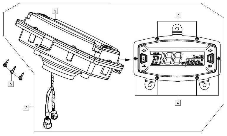 Counter Kymco MXU 300R