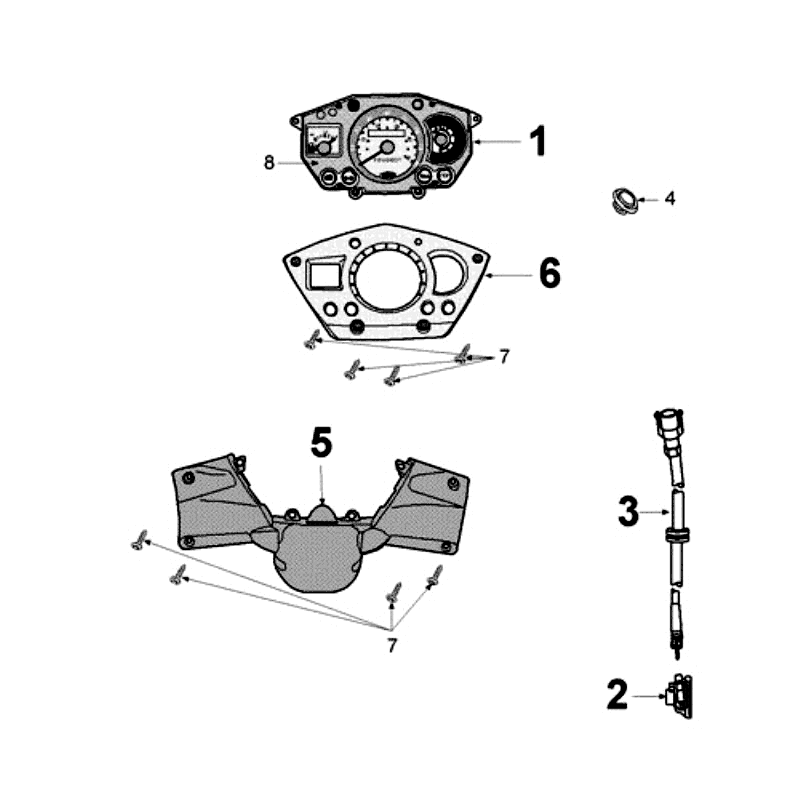 Counter Peugeot Jet Force LC white
