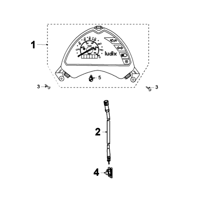 Counter Peugeot Ludix 14 black