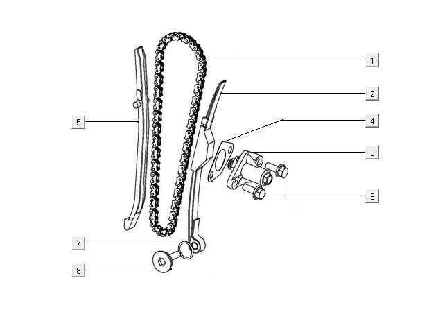 Tensioner assy Kymco Filly 50 E5+