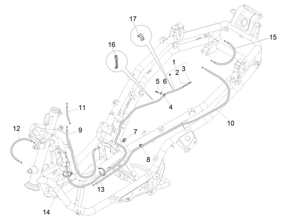 Piaggio MP3 300 ie E4 LT BUSINESS transmissions - SPORT NOABS-ABS 2016 - 2018 (EMEA)