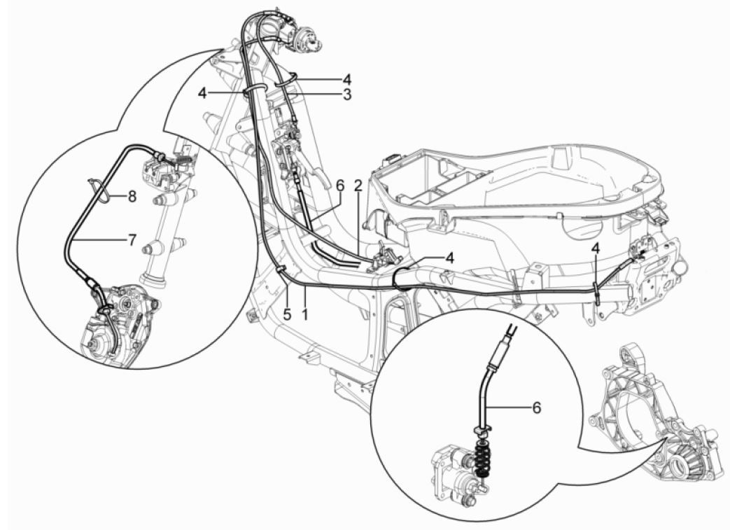 Transmissions Piaggio MP3 300 HPE/300 HPE SPORT E5 ABS 2020-2022 (EMEA)