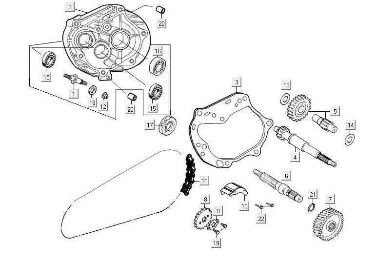 Transmission Kymco Maxxer 90 Black