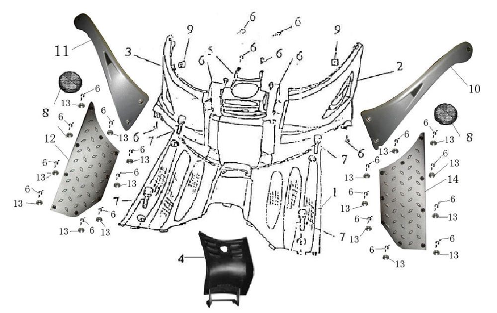 Running board Berini Bella Milano anthracite