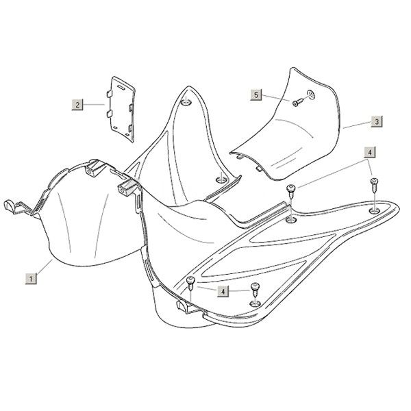 Footboard+ accessories Mojito Custom 2t (Piaggio engine) 2004 - 2010